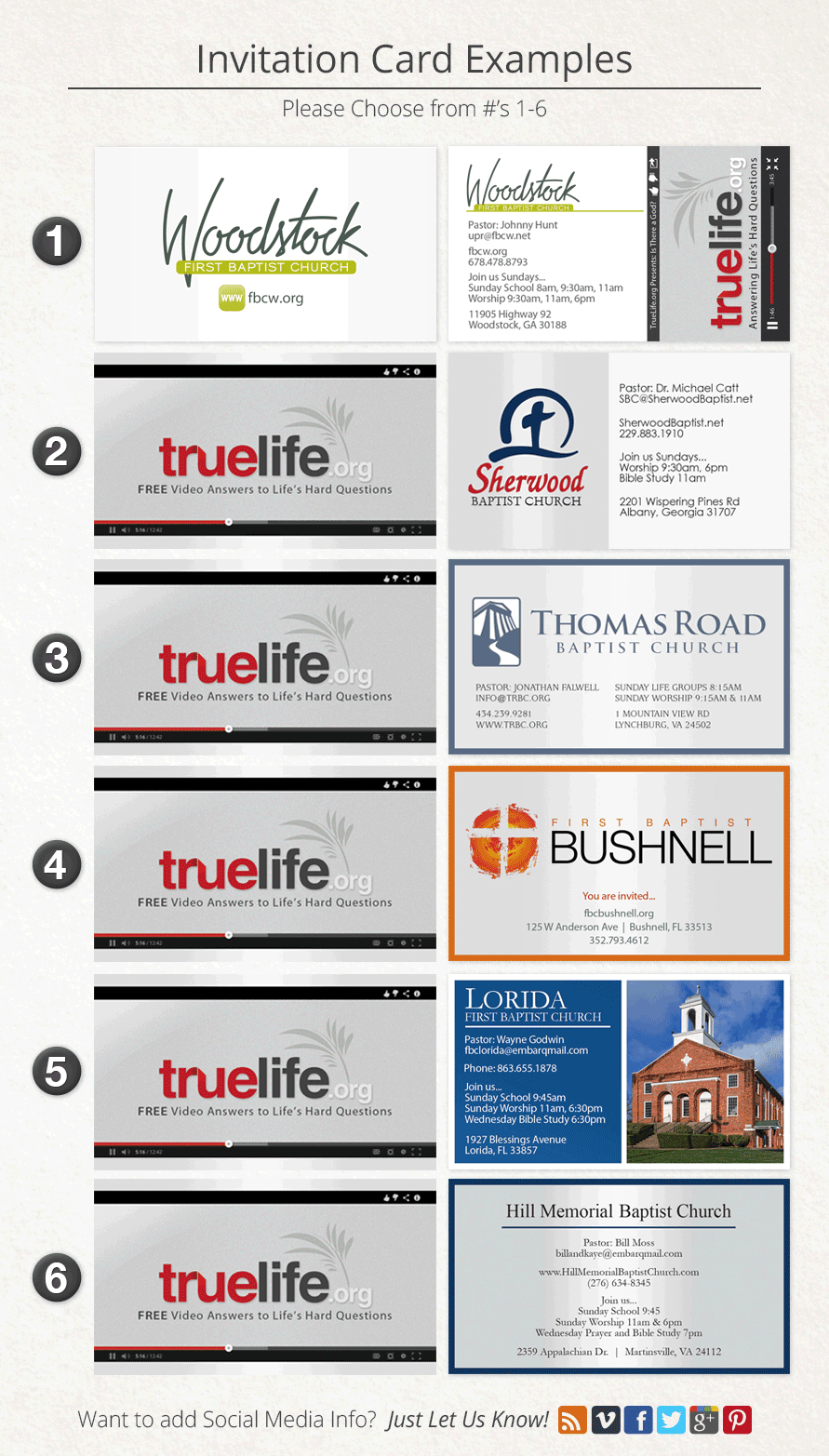 true life bible study invitation cards